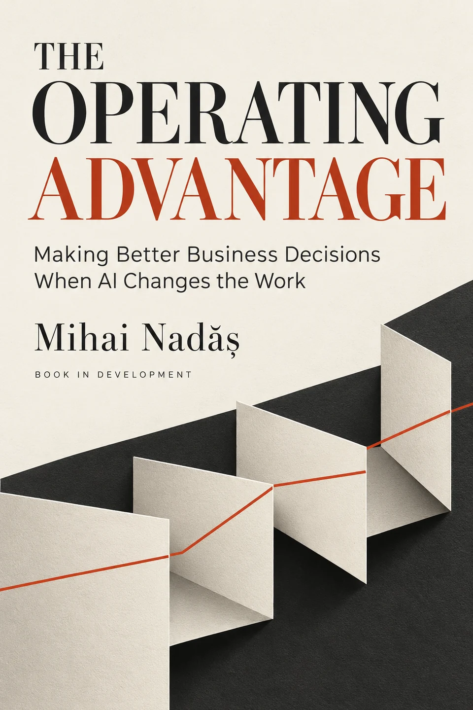 The Operating Advantage by Mihai Nadăș. Book cover.